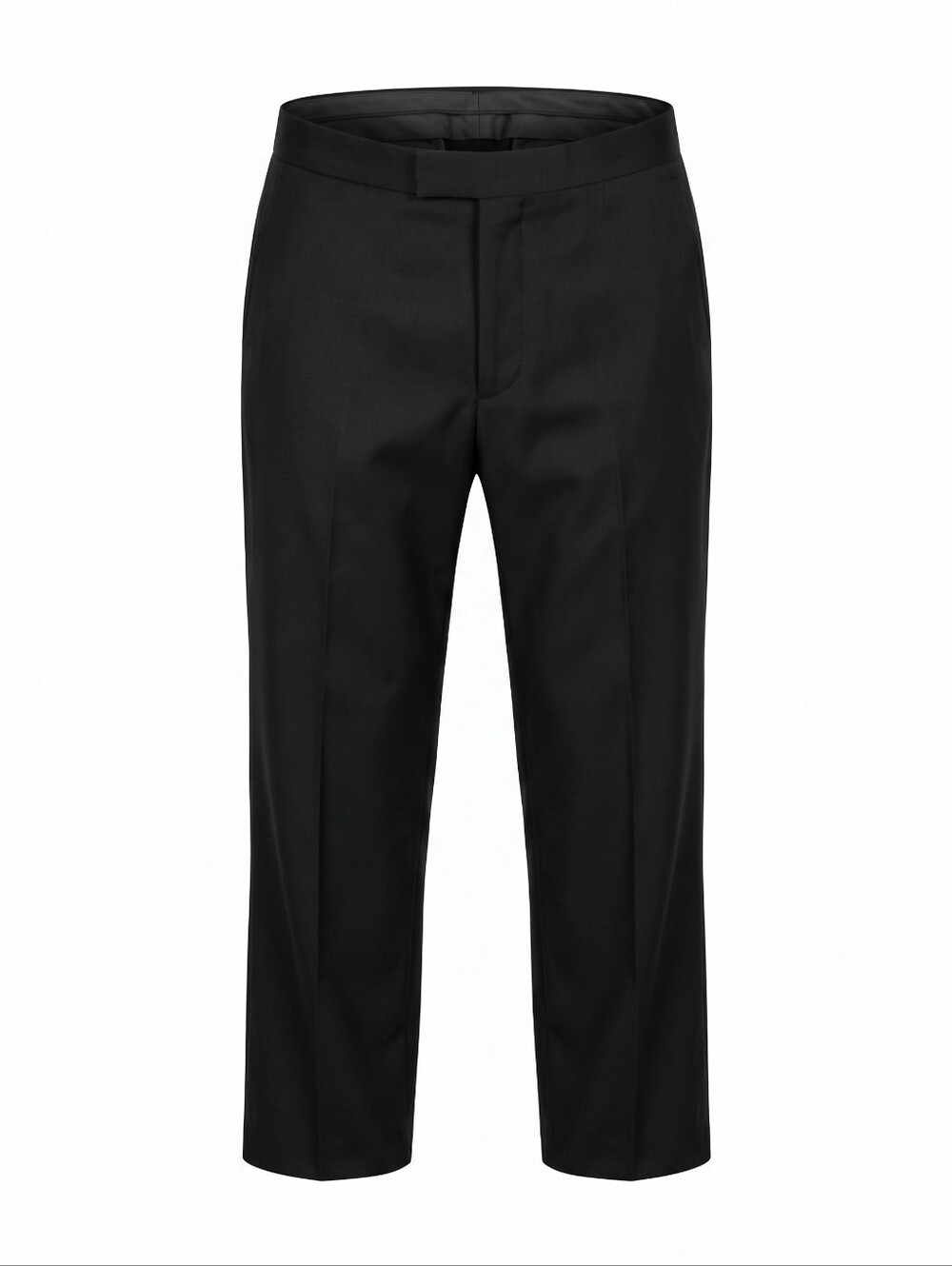 Pebble Beach Black Men's Flat Front Dress Pants Preformance Versitile Buisuness
